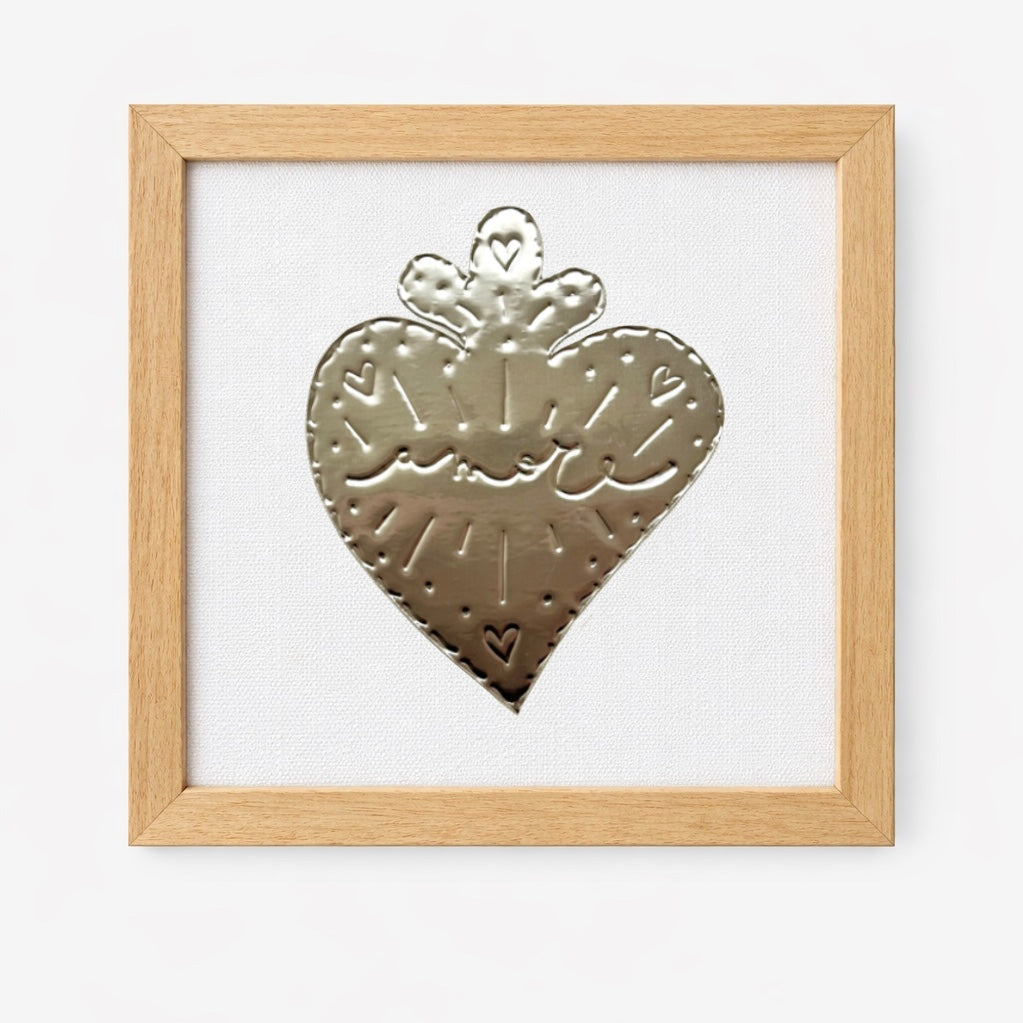 cuore sacro argento - pezzi unici